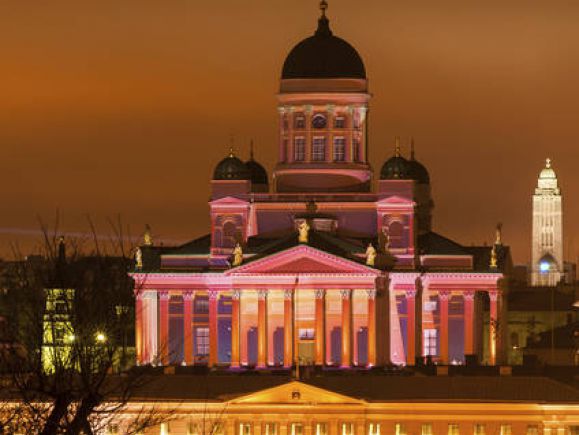 Ljusfestival i Helsingfors